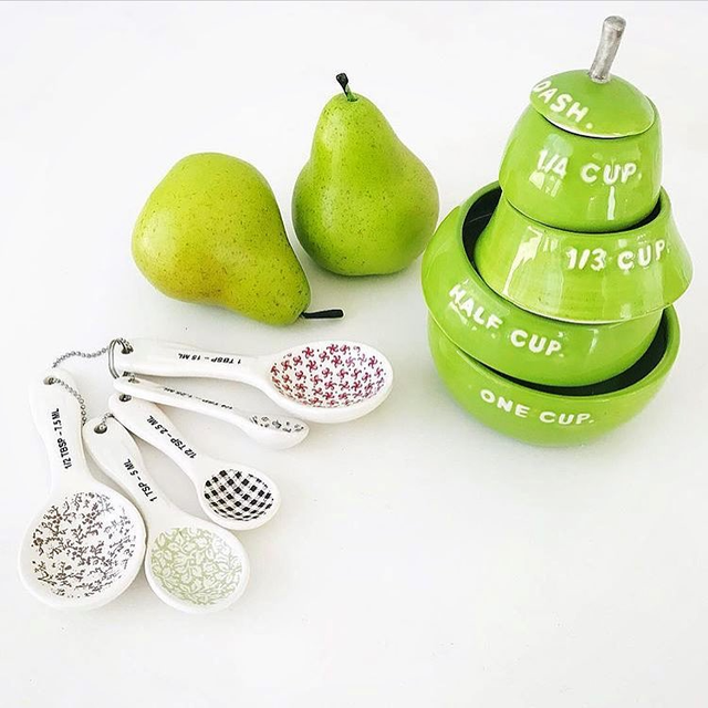 Rae Dunn Kitchenware (5 Pc) Pear Shape Stacking Measuring Cup Set by  Magenta