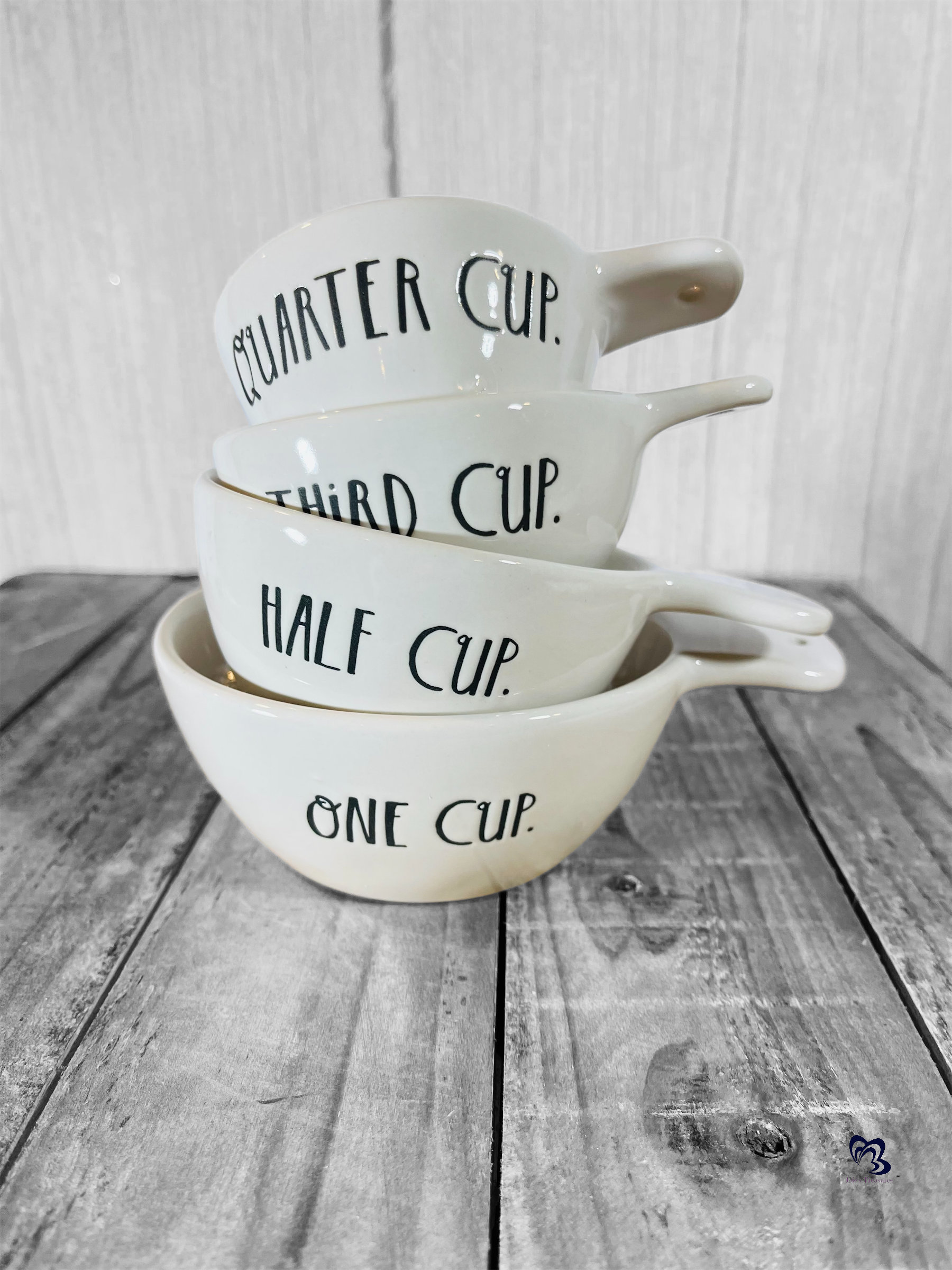 Snowman Ceramic Measuring Cups Set Rae Dunn 